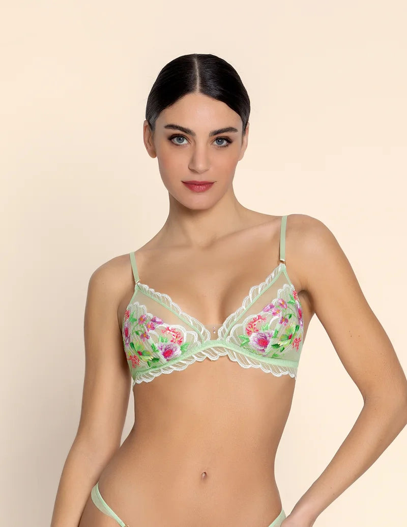 Lise Charmel - Libertine En Fleurs Wireless Triangle Bra Nature Libertine