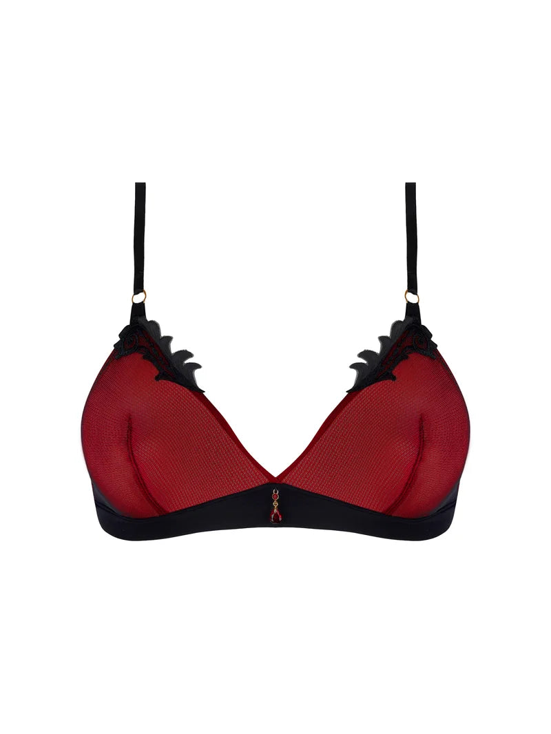 Lise Charmel - Bellissime Inconnue Wireless Triangle Bra Ombre Rouge