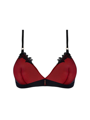 Lise Charmel - Bellissime Inconnue Wireless Triangle Bra Ombre Rouge