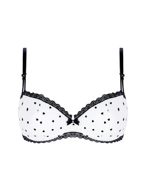 Antigel by Lise Charmel - Coeur De Rockeuse Vertical Seam Half Cup Bra Coeur Desir