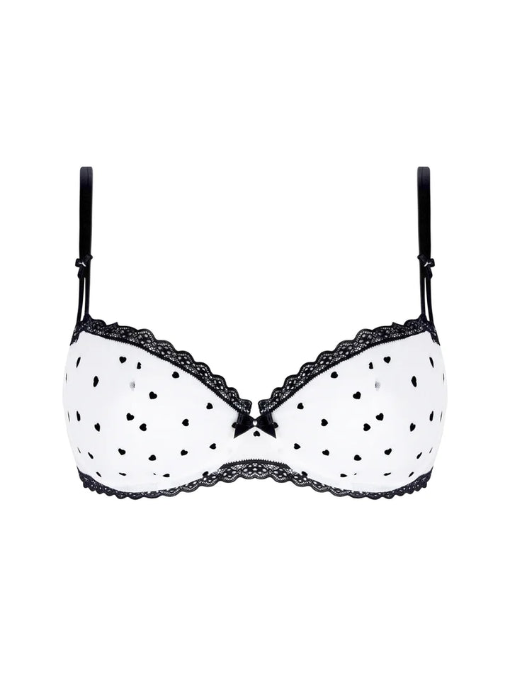 Antigel by Lise Charmel - Coeur De Rockeuse Vertical Seam Half Cup Bra Coeur Desir