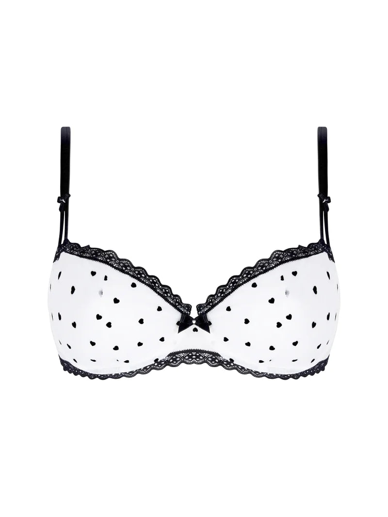 Antigel by Lise Charmel - Coeur De Rockeuse Vertical Seam Half Cup Bra Coeur Desir