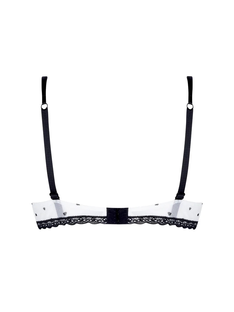 Antigel by Lise Charmel - Coeur De Rockeuse Vertical Seam Half Cup Bra Coeur Desir