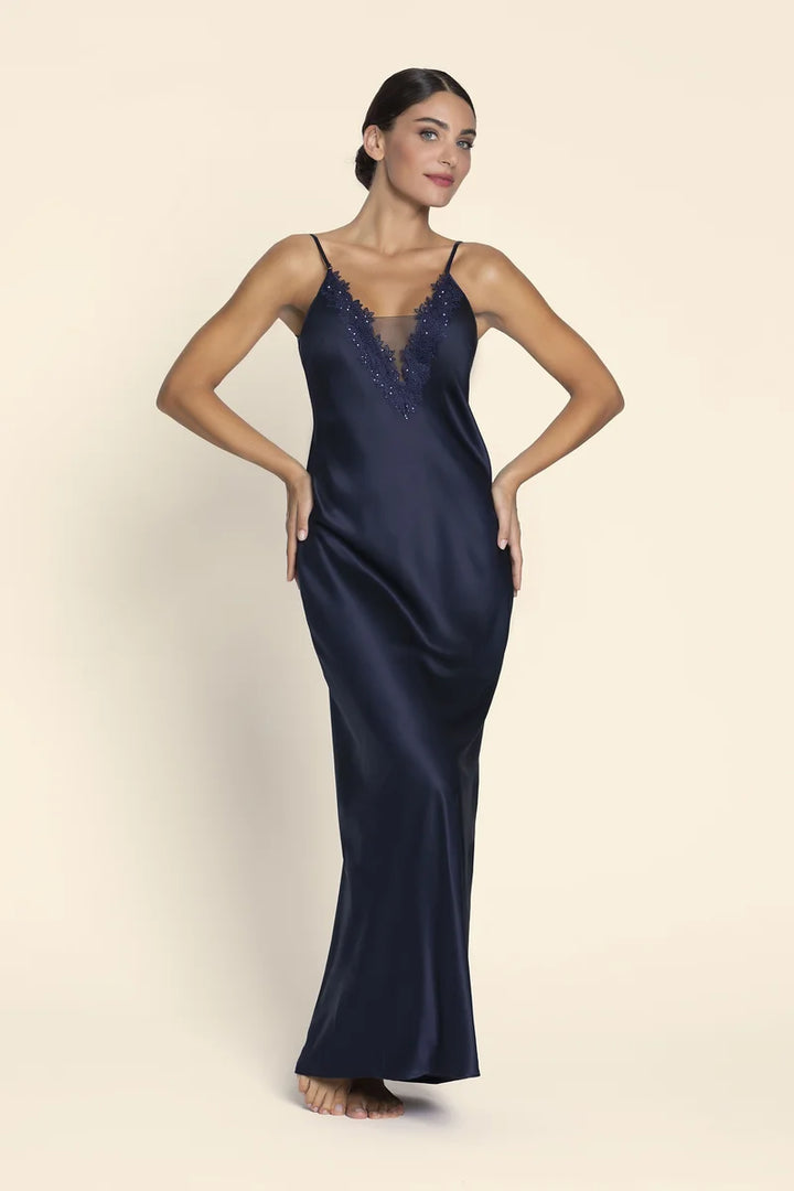 Lise Charmel - Eclat Couture Long Nighty Bleu Night