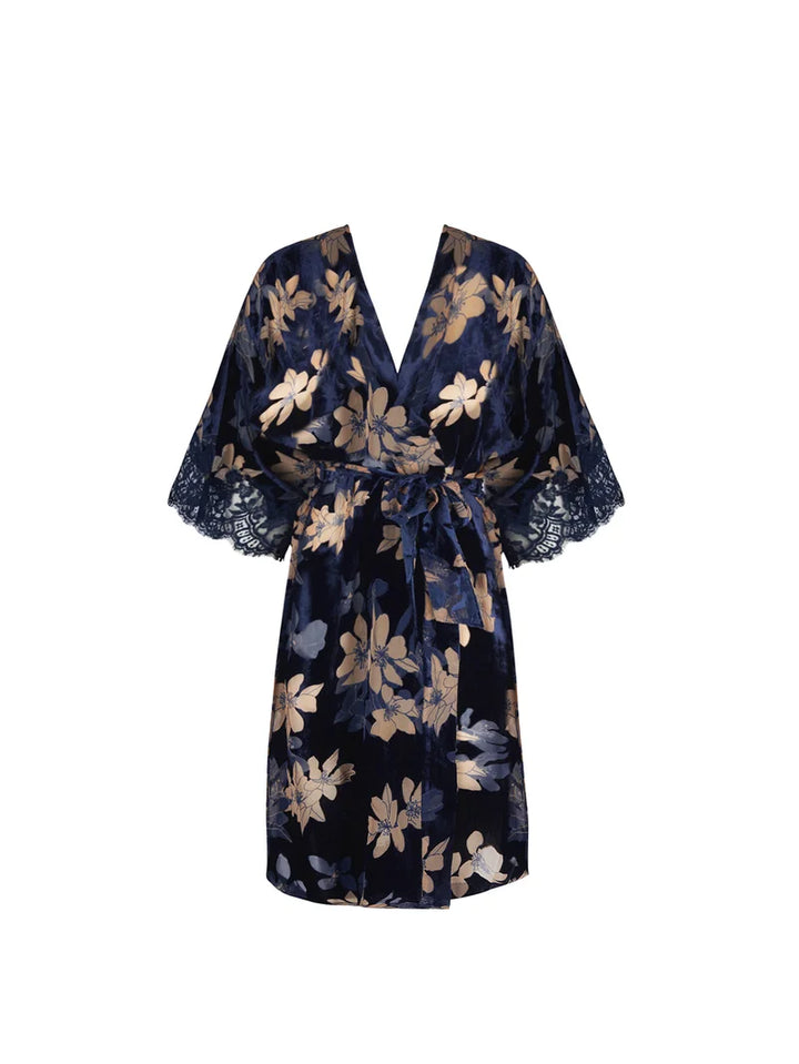 Lise Charmel - Eclat Couture Mid-Length Negligee Gown Bleu Night