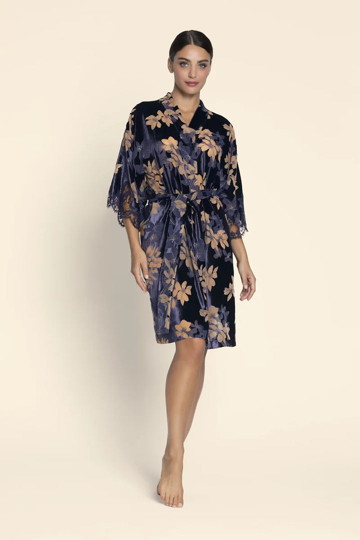 Lise Charmel - Eclat Couture Mid-Length Negligee Gown Bleu Night