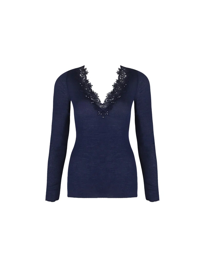 Lise Charmel - Eclat Couture Long Sleeved Top Bleu Night