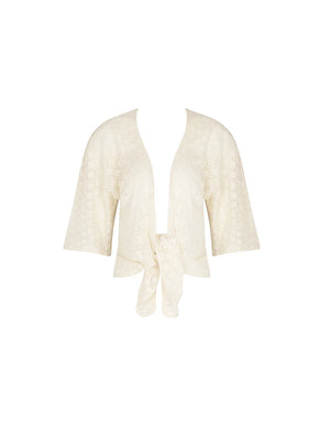 Antigel by Lise Charmel - Crochet Seventies Short Sleeved Jacket Chanvre