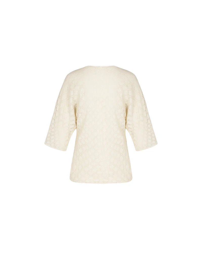 Antigel by Lise Charmel - Crochet Seventies Short Sleeved Jacket Chanvre