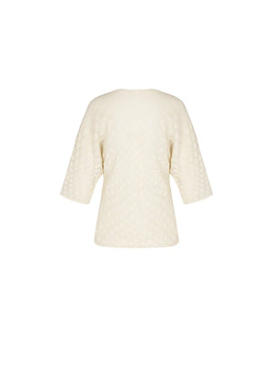 Antigel by Lise Charmel - Crochet Seventies Short Sleeved Jacket Chanvre