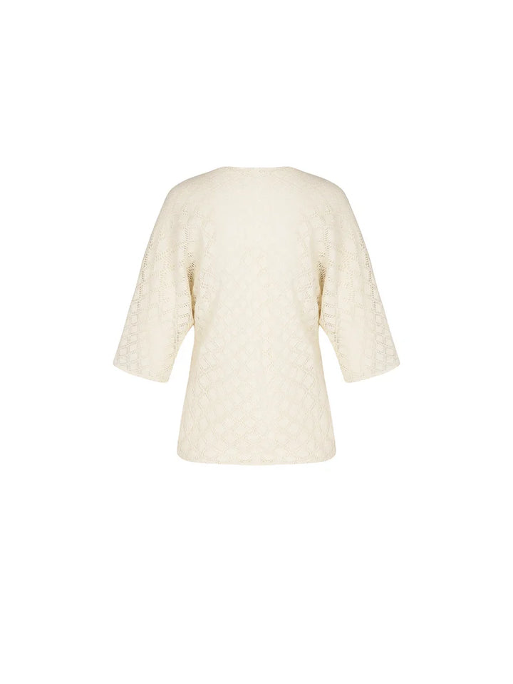Antigel by Lise Charmel - Crochet Seventies Short Sleeved Jacket Chanvre