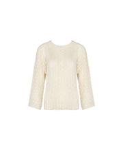 Antigel by Lise Charmel - Crochet Seventies Long Sleeved Top Chanvre