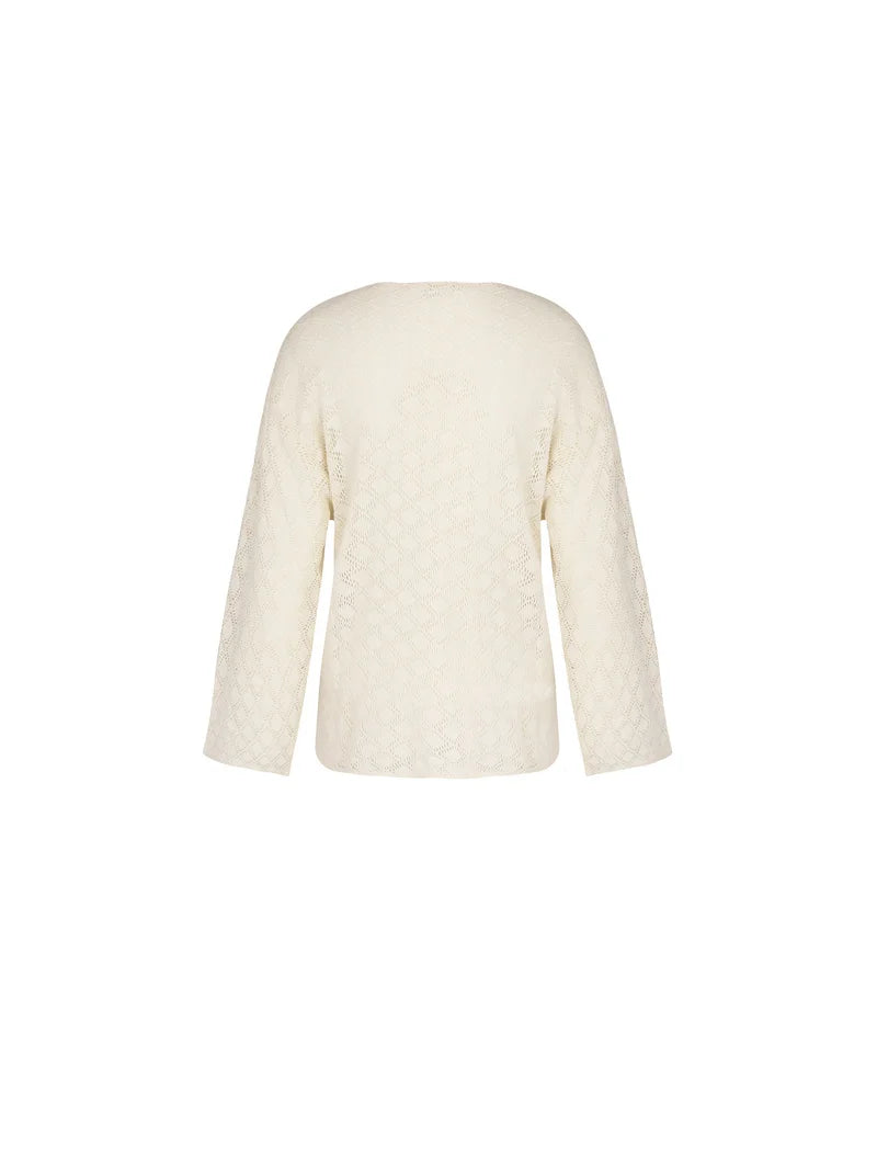 Antigel by Lise Charmel - Crochet Seventies Long Sleeved Top Chanvre