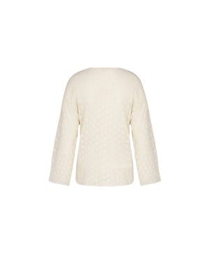 Antigel by Lise Charmel - Crochet Seventies Long Sleeved Top Chanvre