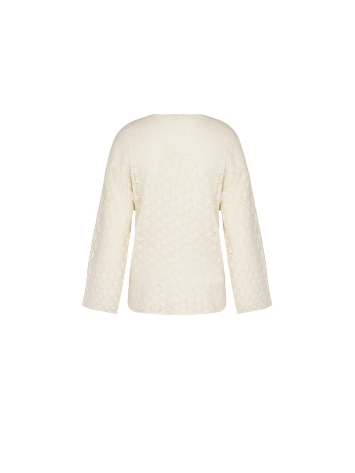 Antigel by Lise Charmel - Crochet Seventies Long Sleeved Top Chanvre