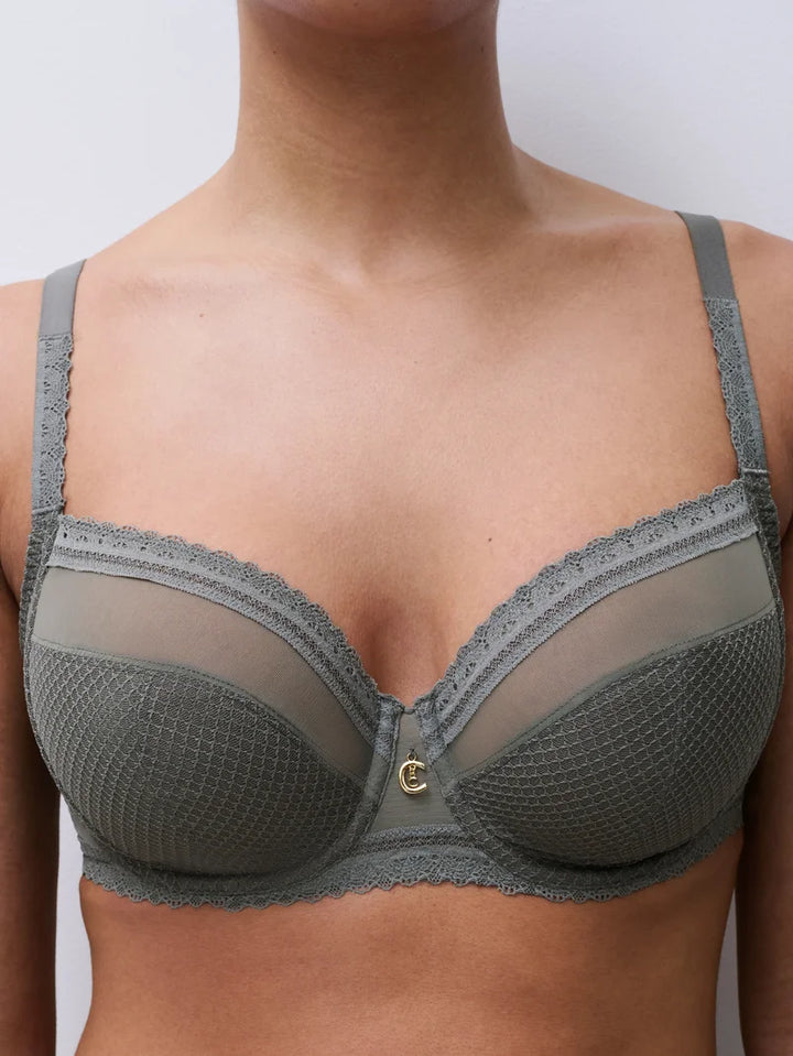 Chantelle - Romance Covering Underwired Bra Vert Argile