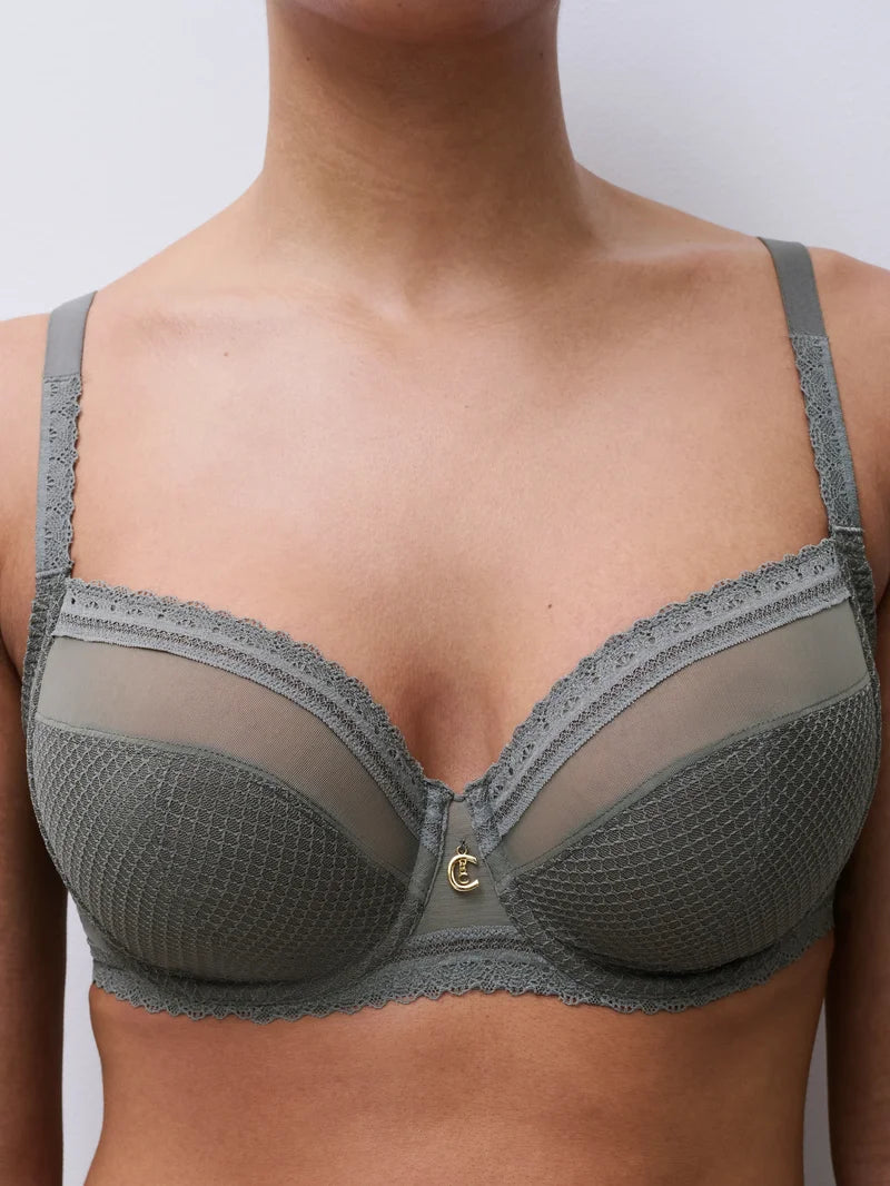 Chantelle - Romance Covering Underwired Bra Vert Argile