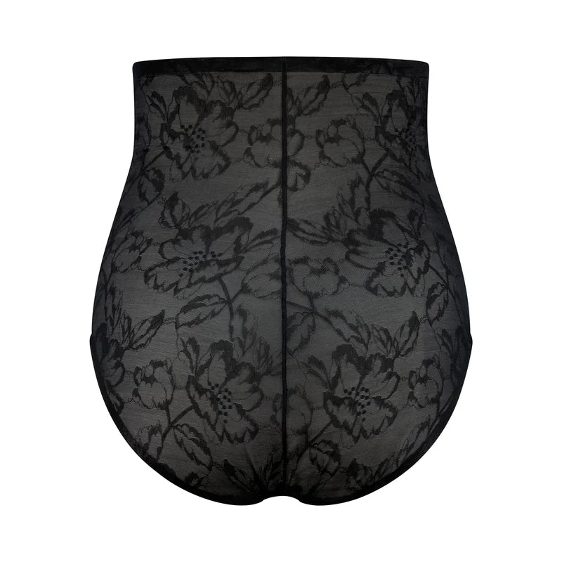 ByeBra - Lacy Shapewear Lacy High Waist Shaping Brief Black