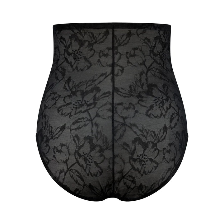 ByeBra - Lacy Shapewear Lacy High Waist Shaping Brief Black