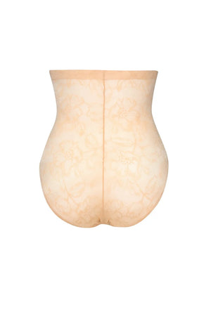 ByeBra - Lacy Shapewear Lacy High Waist Shaping Brief Beige