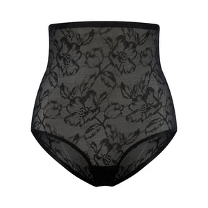 ByeBra - Lacy Shapewear Lacy High Waist Shaping Brief Black