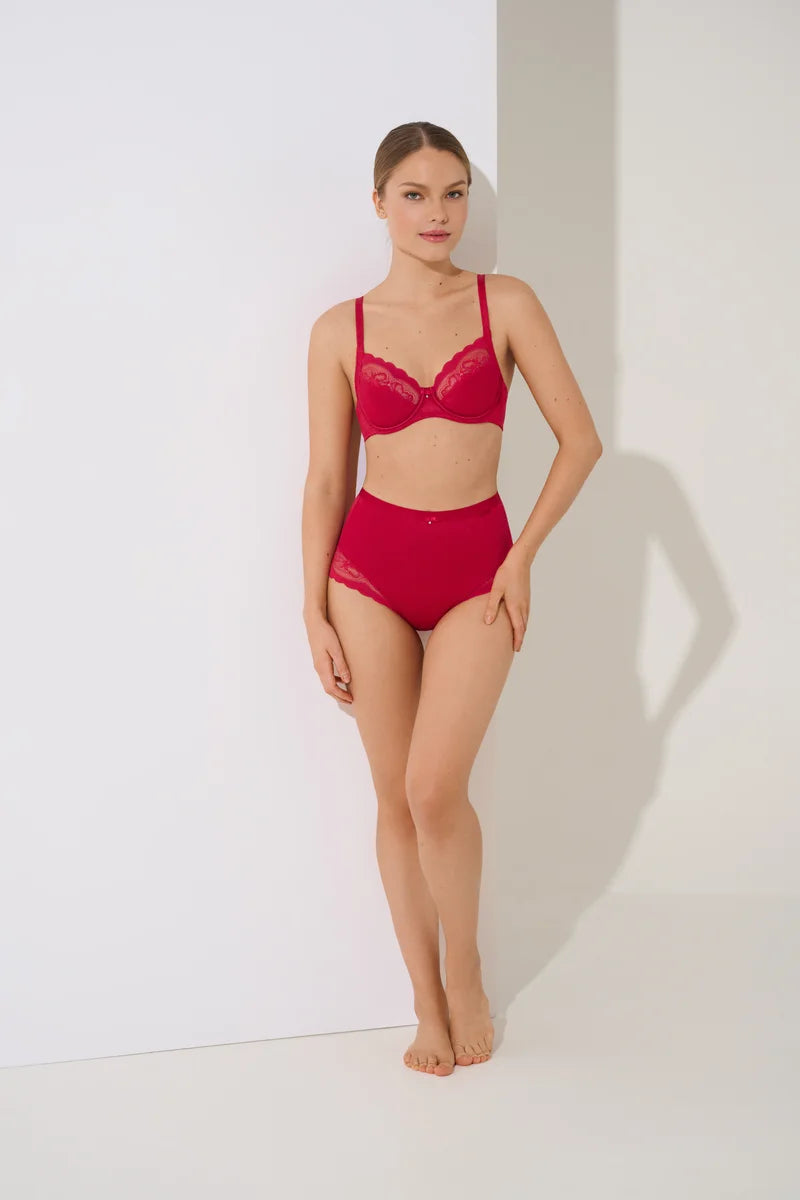 Lisca - Evelyn High-Waist Briefs Red