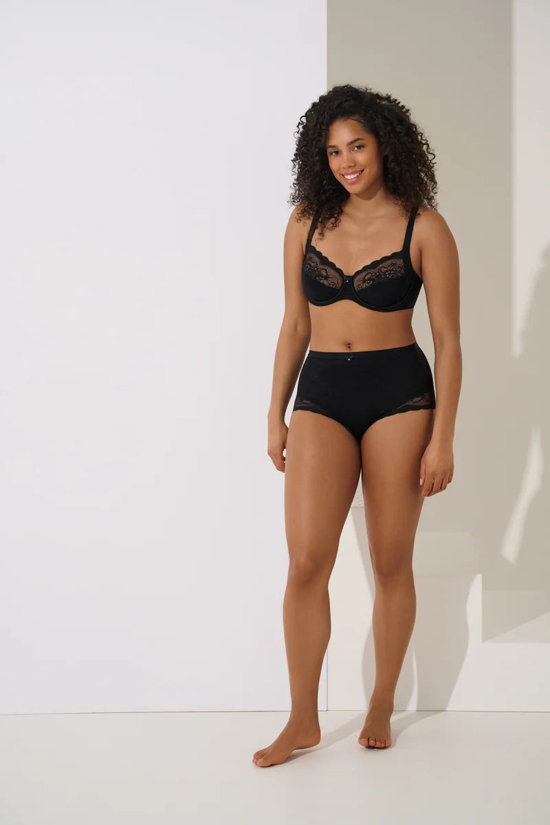 Lisca - Evelyn Underwired Bra F G Cups Black