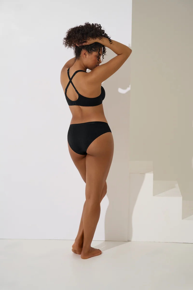 Lisca - Gracia T-Shirt Bra Large Cups Black