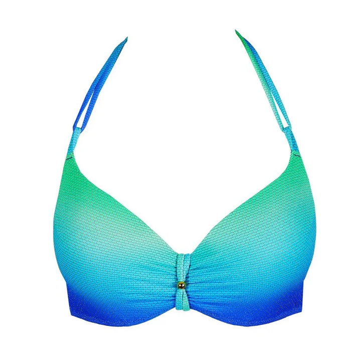 Marie Jo Swimwear - Nusa Dua Padded Plunge Bikini Top Seascape
