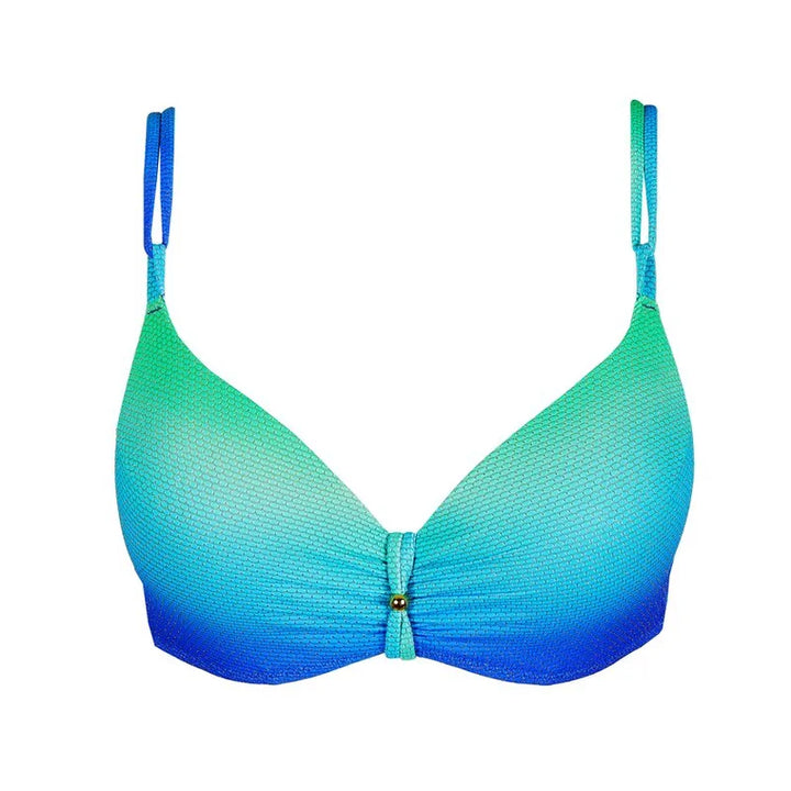 Marie Jo Swimwear - Nusa Dua Padded Plunge Bikini Top Seascape