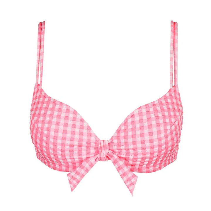 Marie Jo Swimwear - Mary Lynn Padded Bikini Top Heartshape Rose Gingham