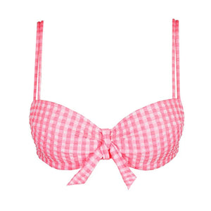 Marie Jo Swimwear - Mary Lynn Padded Balcony Bikini Top Rose Gingham