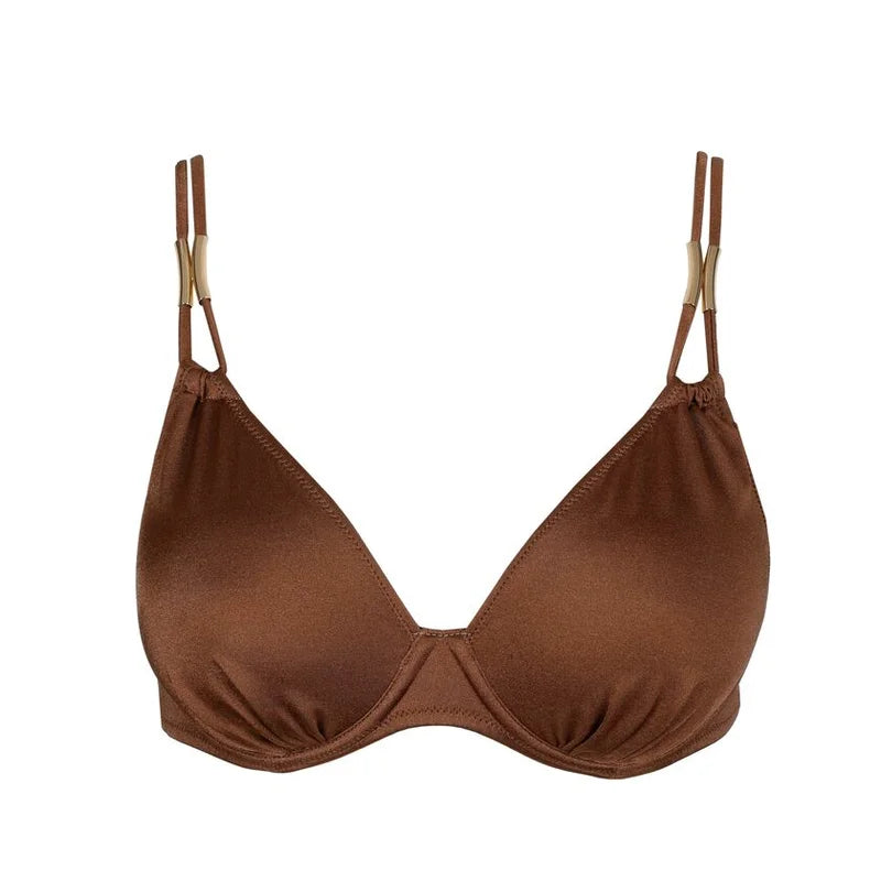 Marie Jo Swimwear - Hello Sunset Padded Bikini Top Heartshape Sepia