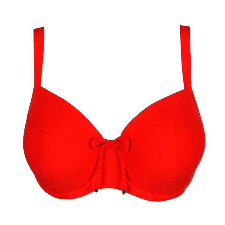 PrimaDonna Swimwear - Aswan Padded Balcony Bikini Top Fiesta Red