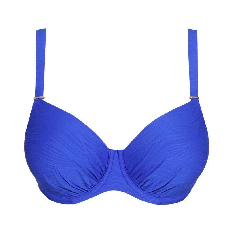 PrimaDonna Swimwear - Mantas Padded Balcony Bikini Top Electric Blue