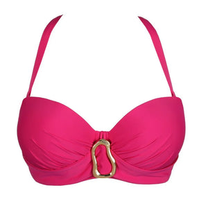PrimaDonna Swimwear - Uvita Padded Strapless Bikini Top Deep Magenta