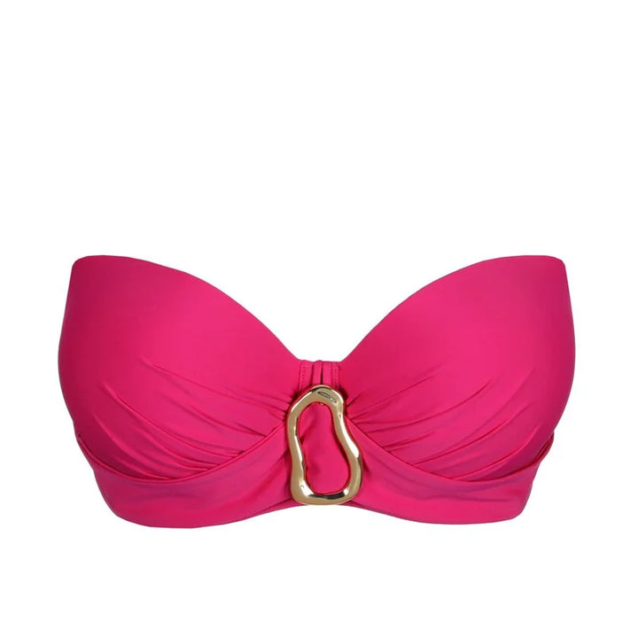 PrimaDonna Swimwear - Uvita Padded Strapless Bikini Top Deep Magenta