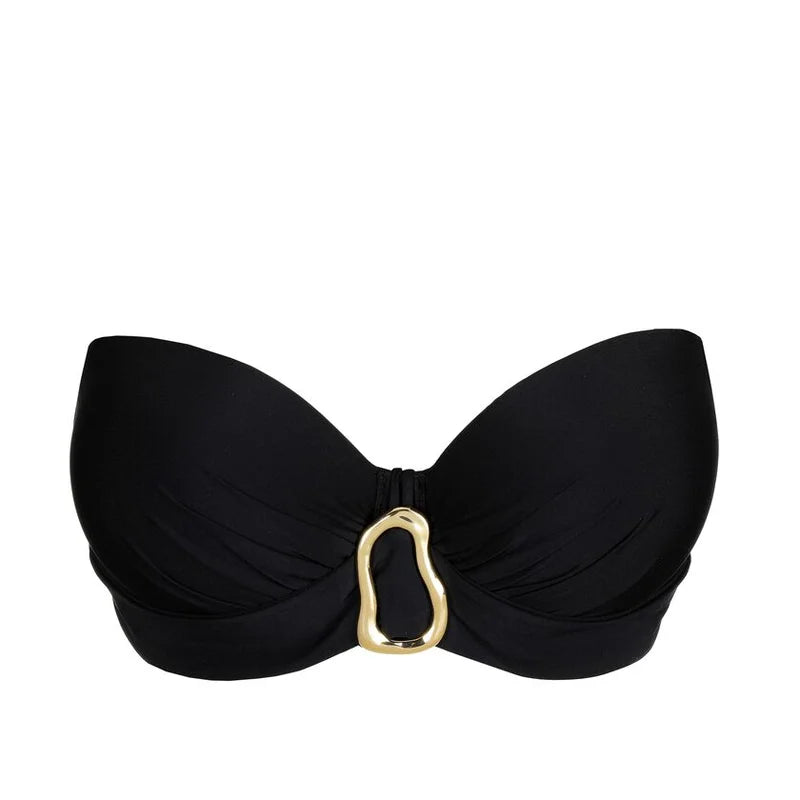 PrimaDonna Swimwear - Uvita Padded Strapless Bikini Top Black