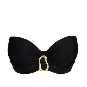 PrimaDonna Swimwear - Uvita Padded Strapless Bikini Top Black