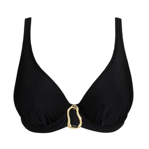 PrimaDonna Swimwear - Uvita Padded Plunge Bikini Top Black