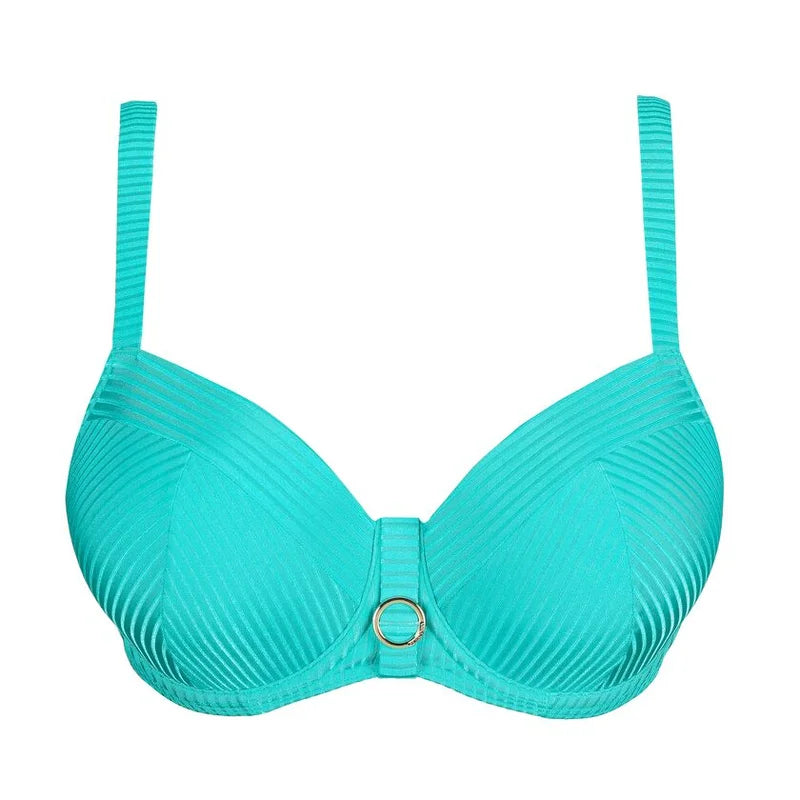 PrimaDonna Swimwear - Delray Padded Balcony Bikini Top Sea Turtle