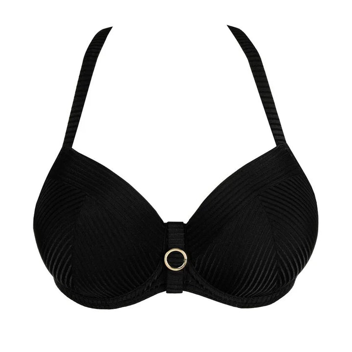PrimaDonna Swimwear - Delray Padded Balcony Bikini Top Black