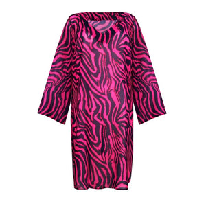 PrimaDonna Swimwear - Malabo Swimwear Kaftan Hot Pink Zebra