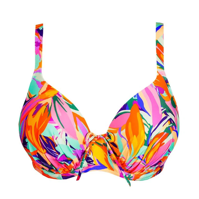 PrimaDonna Swimwear - Varadeo Padded Heartshape Bikini Top Bright Tropics