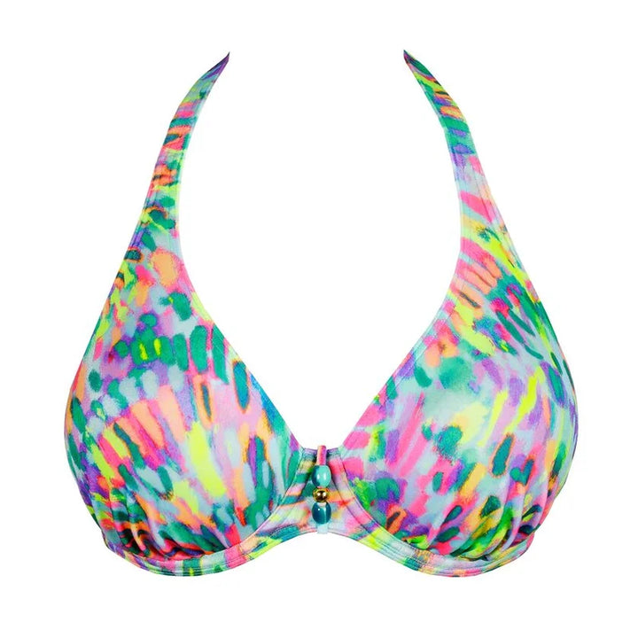 PrimaDonna Swimwear - Douala Half Padded Plunge Bikini Top Impressionist Summer