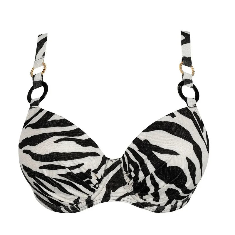 PrimaDonna Swimwear - Dalice Padded Balcony Bikini Top Sauvage Shine