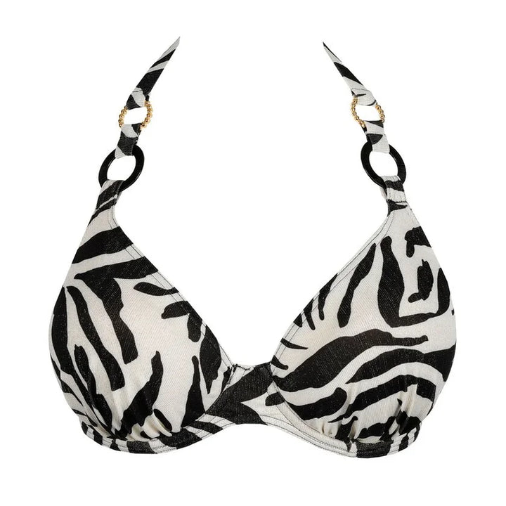 PrimaDonna Swimwear - Dalice Half Padded Plunge Bikini Top Sauvage Shine