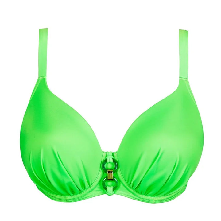 PrimaDonna Swimwear - Pilon Padded Heartshape Bikini Top Neon Lime