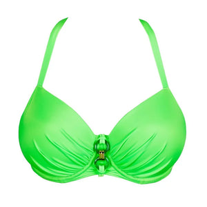 PrimaDonna Swimwear - Pilon Padded Balcony Bikini Top Neon Lime