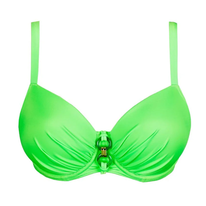 PrimaDonna Swimwear - Pilon Padded Balcony Bikini Top Neon Lime
